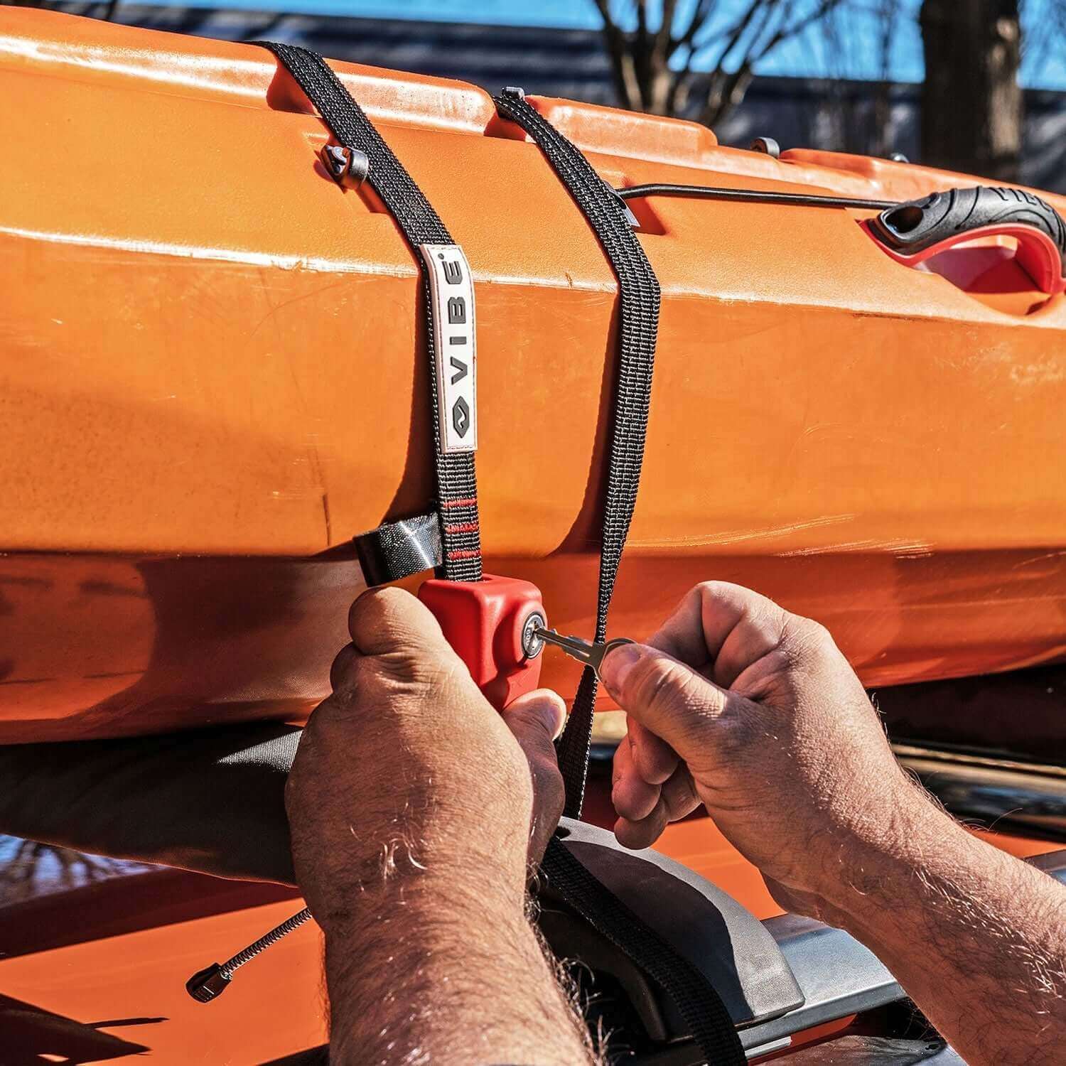 kayak divider & straps